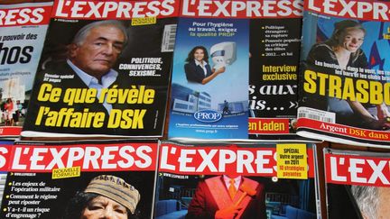 Le magazine "L'Express" appartient au groupe Express Roularta, acquis par l'homme d'affaires Patrick Drahi et rebaptis&eacute; groupe Altice M&eacute;dia. (  MAXPPP)