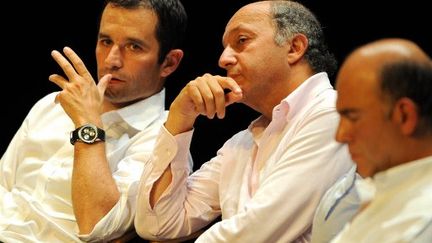 Hamon, Fabius et Moscovici en 2008 (AFP/JEAN-PIERRE MULLER)