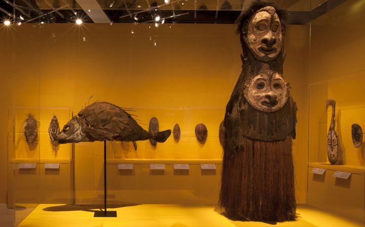 Masques de la vallée du Sepik au Quai Branly
 (musée du Quai Branly, photo Gautier Deblonde)