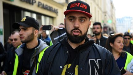 La figure des "gilets jaunes", Eric Drouet, le 16 février 2019 à Paris. (ERIC FEFERBERG / AFP)