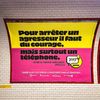 Une campagne d'affichage dans le métro parisien pour le 31 17, le numéro d'appel d'urgence en cas d'agression sexuelle dans les transports en commun. (AMAURY CORNU / HANS LUCAS via AFP)