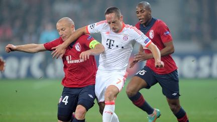 A l'image de Franck Ribéry qui barre Florent Balmont, le Bayern a facilement dominé Lille