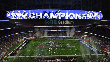 Le Super Bowl entre les Rams de Los Angeles et les Bengals de Cincinnati à Inglewood (Californie), le 13 février 2022. (VALERIE MACON / AFP)