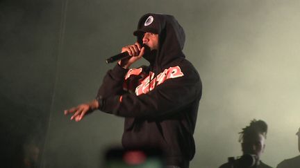 Booba sur la scène du Festival Woodstower, le 29 août 2024. (France 3)