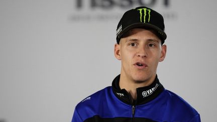 Le pilote français Fabio Quartararo lors du premier week-end de Grand Prix de la saison 2023 de MotoGP au Portugal, le 23 mars 2023. (JOSE BRETON / AFP)