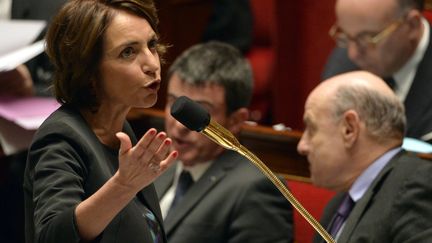 La ministre de la Sant&eacute;, Marisol Touraine, &agrave; l'Assembl&eacute;e nationale, &agrave; Paris, le 9 d&eacute;cembre 2014. (MIGUEL MEDINA / AFP)