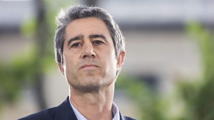 François Ruffin, lors d'un meeting du Nouveau Front Populaire, le 17 juin 2024. (VINCENT ISORE/MAXPPP)