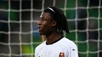 Eduardo Camavinga s'est engagé avec le Real Madrid jusqu'en 2026.&nbsp; (KIRILL KUDRYAVTSEV / AFP)