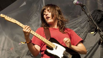 La rockeuse australienne Courtney Barnett au Pitchfork Festival 2015 à Chicago.
 (Barry Brecheisen/AP/SIPA)