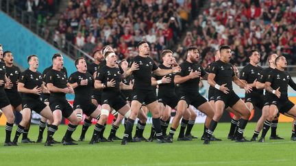 Les All Blacks lors de la finale de la Coupe du monde de rugby 2019 à Tokyo (MASAHIRO SUGIMOTO / YOMIURI)