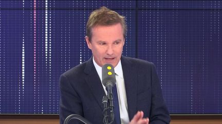 Nicolas Dupont-Aignan était l'invité du "8h30 franceinfo" du vendredi 17 janvier 2020. (FRANCEINFO / RADIOFRANCE)