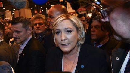 La présidente du Front national Marine Le Pen au Salon de l'agriculture, le 28 février 2017. (FRANCOIS PAULETTO / CITIZENSIDE / AFP)