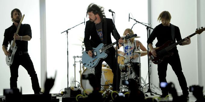 Foo Fighters aux Grammys Awards le 12 février 2012
 (Chris Pizzello/AP/SIPA)