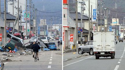 Le 11 mars 2012, premier anniversaire du drame, le Japon se recueille (AFP/Toshifumi Kitamura)