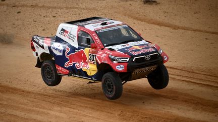 Nasser Al-Attiyah, vainqueur de la 8e étape  (FRANCK FIFE / AFP)