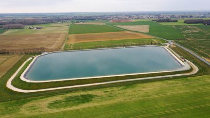 Les bassines de rétention d'eau pour l'agriculture sont l'un des sujets au cœur des enjeux de la gestion de l'eau. (JOSSELIN CLAIR / MAXPPP)