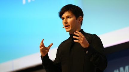 Pavel Durov, co-fondateur de la messagerie Telegram, lors d'un congrès en Espagne, le 23 février 2016. (MANUEL BLONDEAU / CORBIS NEWS VIA GETTY IMAGES)