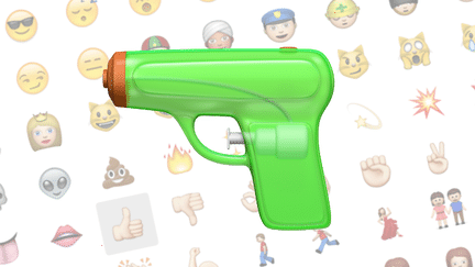 Apple abandonne son emoji "pistolet" pour le remplacer par un pistolet à eau. (FRANCETV INFO)