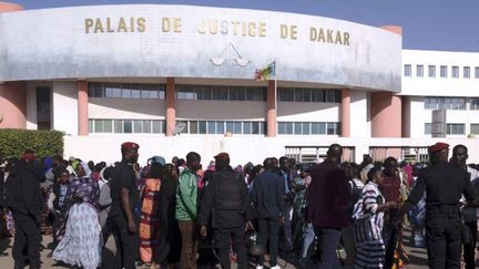 Photo du palais de justice de Dakar, prise le 14 décembre 2017. (SEYLLOU/AFP)