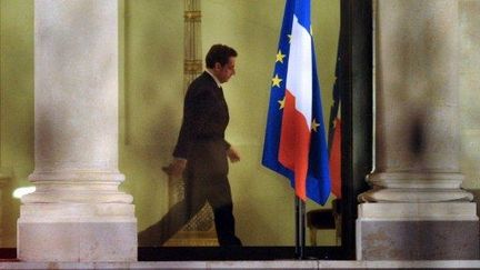 Nicolas Sarkozy, à l'Elysée (Paris), le 13 janvier 2012. (AFP - Miguel Medina)