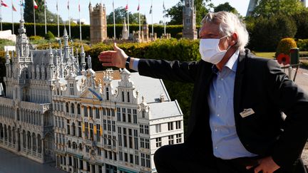 L'Europe n'a pas complètement réouvert ses frontières, mais le parc d'attraction Mini-Europe, à Bruxelles, a réouvert ses portes, lundi 18 mai 2020, en Belgique.&nbsp; (FRANCOIS LENOIR / REUTERS)