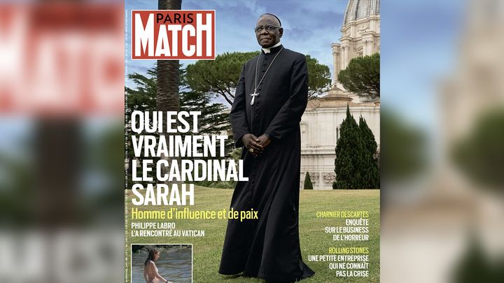 La une de Paris Match avec le cardinal Sarah datée de juillet 2022 (DR)