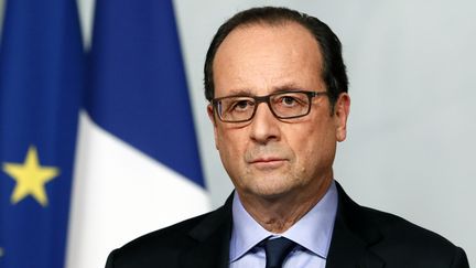 Fran&ccedil;ois Hollande, le 13 novembre 2014 &agrave; l'Elys&eacute;e. (PATRICK KOVARIK / AFP)