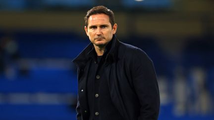 L'entraîneur Frank Lampard, le 28 mars 2020, lors d'un match entre Chelsea et Aston Villa. (RICHARD HEATHCOTE / AFP)