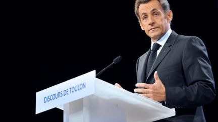 Nicolas Sarkozy, le 25 septembre 2008 à Toulon (ERIC FEFERBERG / POOL / AFP)