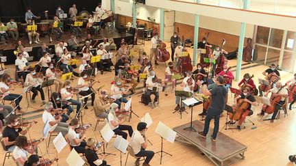 L'Orchestre National des Médecins de France en répétition avant un concert à Toulouse le 3 octobre 2021 (France 3 Midi-Pyrénées)