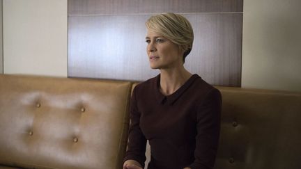 L'actrice Robin Wright s'est exprimée pour la première fois sur les accusations d'agressions sexuelles et de viols visant Kevin Spacey lors d'une interview à NBC, diffusée lundi 9 juillet 2018 aux Etats-Unis. (MEDIA RIGHTS CAPITAL / PANIC PIC)