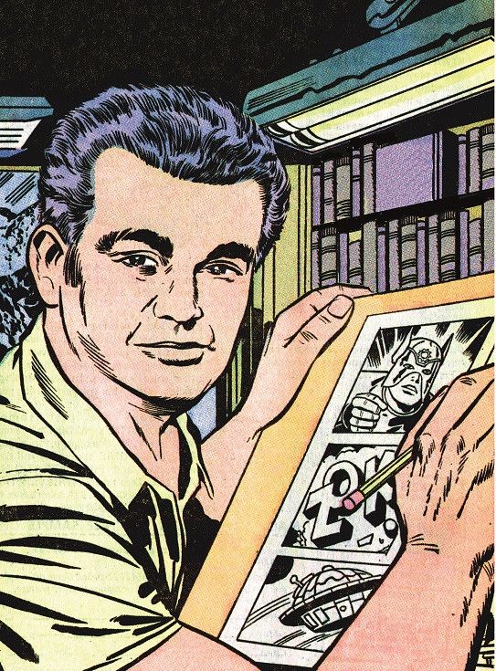 Jack Kirby - autoportrait (1971-2018 DC COMICS. All Rights Reserved)