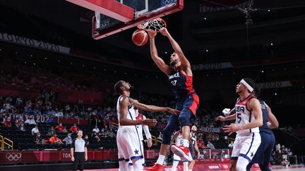 Three years after the final at the Tokyo Olympics, France will face the United States in the final of the Paris 2024 Games. (THOMAS COEX / AFP)