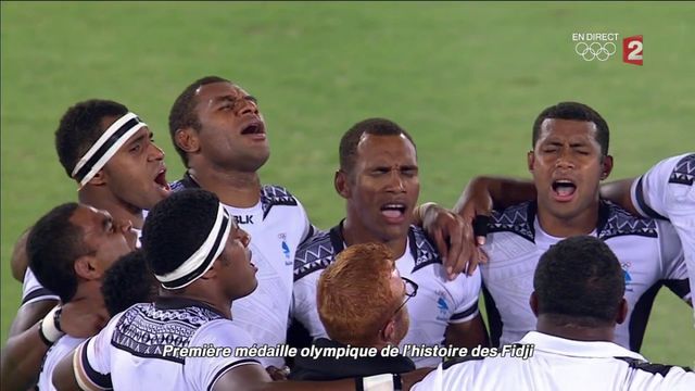 VIDEO. JO 2016/rugby à VII : l'émotion des Fidjiens après leur titre olympique