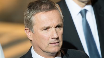 Nicolas Dupont-Aignan, &agrave; la sortie de l'Elys&eacute;e, &agrave; Paris, le 15 novembre 2015. (FRANCOIS PAULETTO / CITIZENSIDE.COM / AFP)