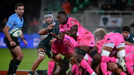 Le Stade français face à la Section paloise, le 28 septembre 2024 (GAIZKA IROZ / AFP)