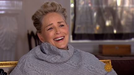 L'actrice américaine Sharon Stone, le 14 janvier 2018 dans l'émission "Sunday Morning" de CBS.&nbsp; (CBS SUNDAY MORNING)