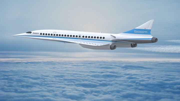 L'appareil sera équipé de trois réacteurs lui permettant d'atteindre Mach 2,2.&nbsp; (BOOM SUPERSONIC)