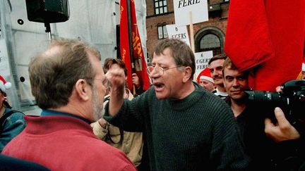 Conflit social au Danemark (ici une manifestation en 1998) (LISELOTTE SABROE / SCANPIX DENMARK / AFP)