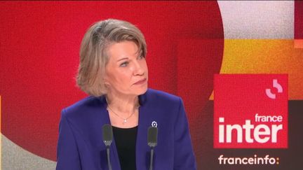 La ministre de l'Éducation nationale Anne Genetet, invitée des Questions politiques, le 17 novembre 2024. (RADIOFRANCE)