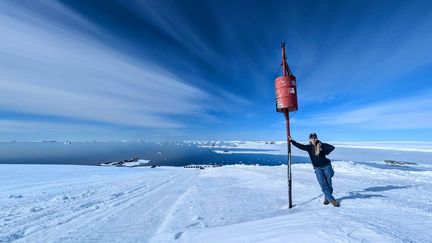 Sophie Faille est le médecin de la base française Dumont d'Urville en Antarctique. (DOCUMENT PERSONNEL SOPHIE FAILLE)