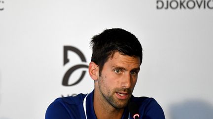 L'ancien numéro 1 mondial de tennis Novak Djokovic, le 26 juillet à Belgrade (Serbie). (ANDREJ ISAKOVIC / AFP)