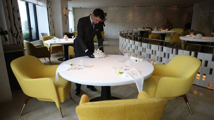 Une des restaurants d'Arnaud Donckele, chef cuisinier français, à Paris, en 2022. (LP/OLIVIER ARANDEL / MAXPPP)