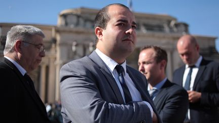 David Rachline, s&eacute;nateur-maire de Fr&eacute;jus (Var), le 28 septembre 2014. (JEAN-CHRISTOPHE MAGNENET / AFP)