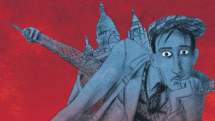 Détail de la couverture de la BD "Dali Tome 1 – Avant Gala" de Julie Birmant et Clément Oubrerie. (DARGAUD)