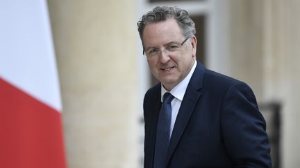 Richard Ferrand, ministre de la Cohésion des territoires, le 24 mai 2017, sur le perron de l'Elysée à Paris. (STEPHANE DE SAKUTIN / AFP)