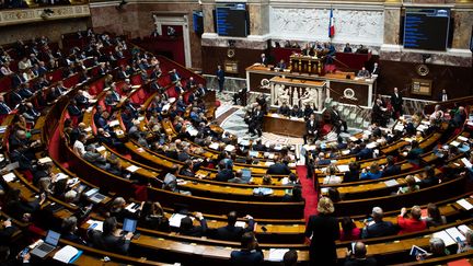 Lors de la séance hebdomadaire des questions au gouvernement à l'Assemblée nationale, le 18 octobre 2022. (ALEXIS SCIARD / MAXPPP)