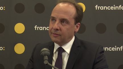 Le candidat UDI aux élections européennes Jean-Christophe Lagarde, lors de la matinée de débats organisée par franceinfo à la Maison de la Radio, jeudi 23 mai. (FRANCEINFO / RADIO FRANCE)