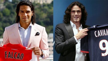 Radamel Falcao (AS Monaco) et Edinson Cavani (Paris SG) sont les deux plus gros transferts de Ligue 1.