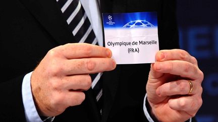 Tirage au sort des quarts de finale de la Ligue des champions, &agrave; Nyon (Suisse), vendredi 16 mars 2012.&nbsp; (MYSTY/SIPA)